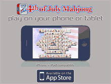 Tablet Screenshot of 4thofjulymahjong.com